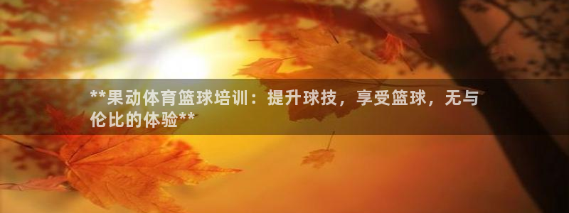 欧陆娱乐里面怎么看打排五：**果动体育篮球培训：提升