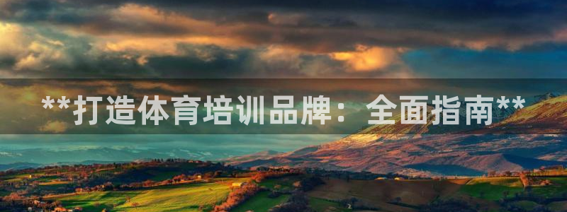 欧陆娱乐测试：**打造体育培训品牌：全面指南**